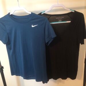 American Eagle & Nike Soft & Sexy Dark Gray and Blue Tees - both size medium